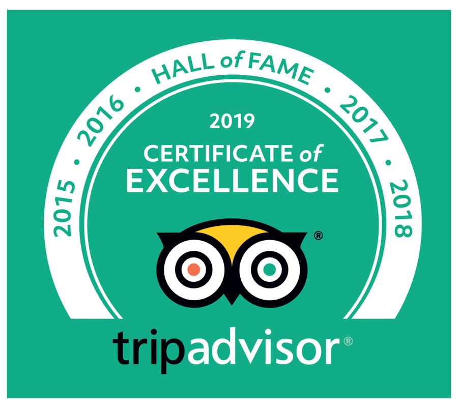 TripAdvisor - Certificate of Excellence - 2019