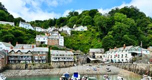 A view of Clovelly from the sea