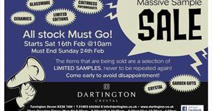 Dartington Crystal’s Massive Sample Sale