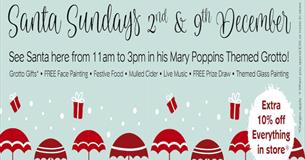 Santa Sundays at Dartington Crystal