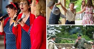 1940's Re-enactment with Dancing & Music and Second World War re-enactors