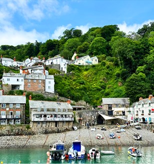 A view of Clovelly from the sea