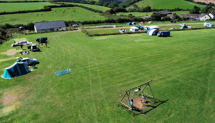 Brightlycott Barton play area campsite