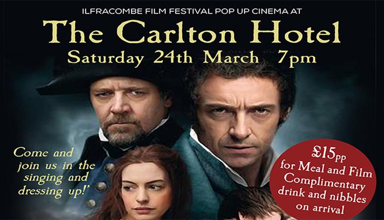 Ilfracombe Film Festival pop up cinema at The Carlton
