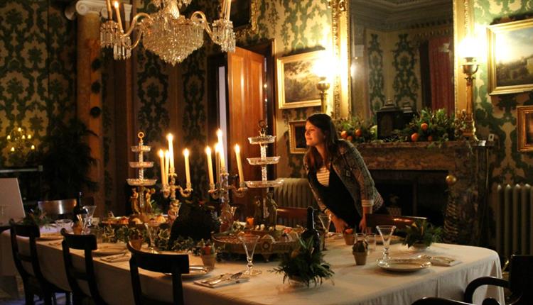 arlington court christmas dining room