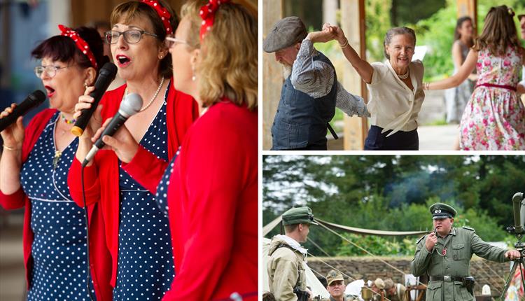 1940's Re-enactment with Dancing & Music and Second World War re-enactors