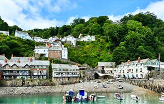 A view of Clovelly from the sea