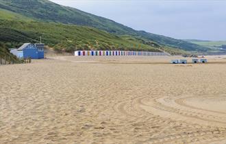 woolacombe beach and beach huts