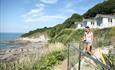 beach cove view over the cliffs