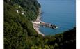 birds eye view of Clovelly