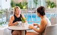 Two ladies enjoying a coffee at The Barnstaple Hotel