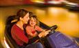 mother and child riding dodgems car @ The Milky Way Adventure Park