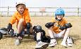 Kids mountain boarding at The Ultimate Adventure Centre