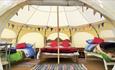 glamping tent interior