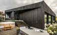 Black wooden lodge