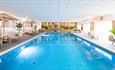 wide view of the indoor swimming pool at The Barnstaple Hotel