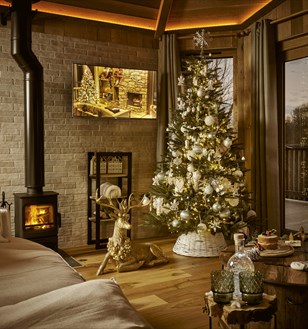 Hideout Treehouse at Xmas